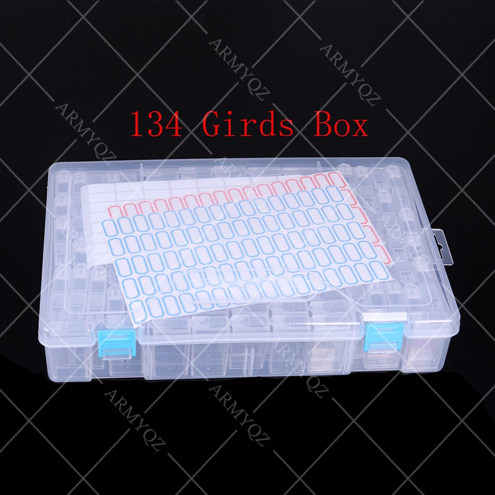

134/28 slots diamond painting accessories box,diamond painting 5d holder storage,broderie diamant,case cross stitch sewing Tool