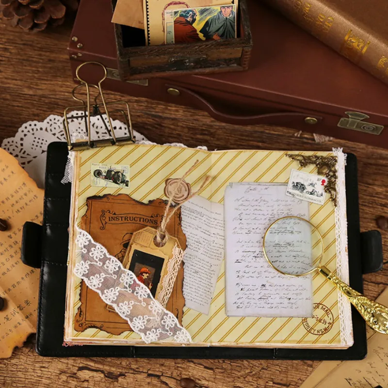 

The Great Sherlock Holmes Super Cool A6 Journal Gift Set Undated Daily Planner+Pen+Sticker+Envelope Etc. Gift Box Pack