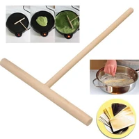 chinese specialty maker pancake batter wooden spreader stick home kitchen tool diy restaurant canteen specially supplies
