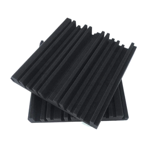 

12PCS Absorption Foam Panels-Broadband Sound Absorber - Periodic Groove Structure Soundproof Foam for Acoustic Studio