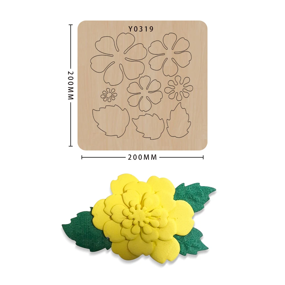 

Деревянные Трафаретный вырубной штамп "сделай сам" форма для скрапбукинга Деревянный Резак ручной работы с цветами подходит для большой вы...