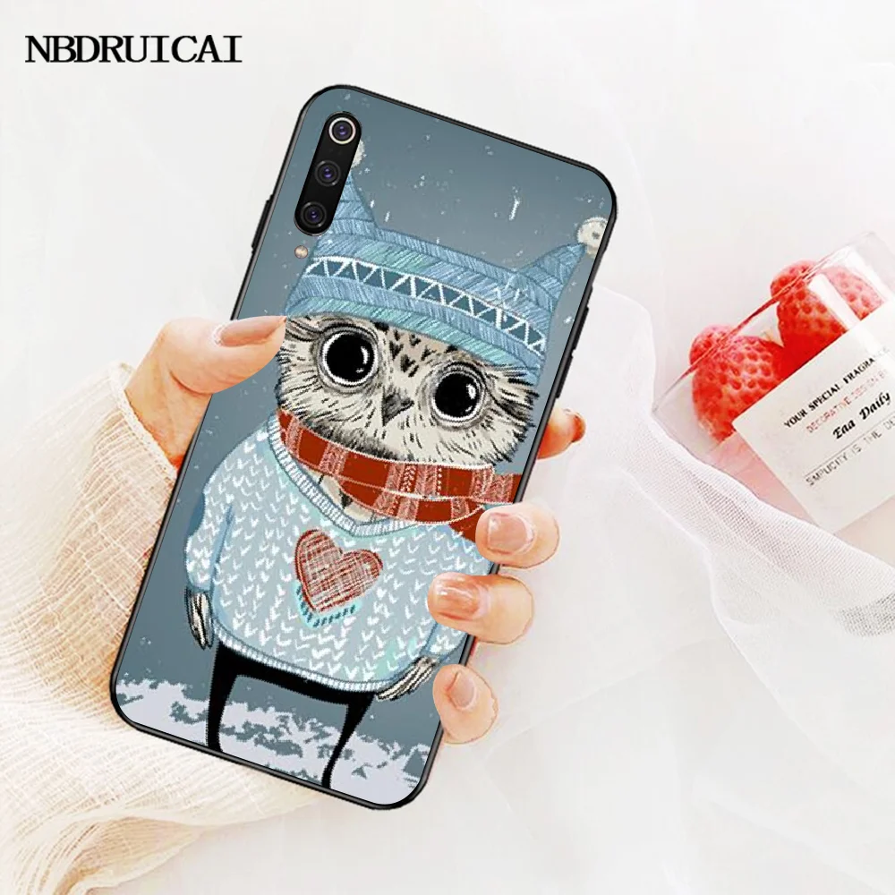 Мягкий черный телефонный чехол PENGHUWAN с красочными совами для Xiaomi Mi9 9SE 8SE Pocophone F1 Mi8