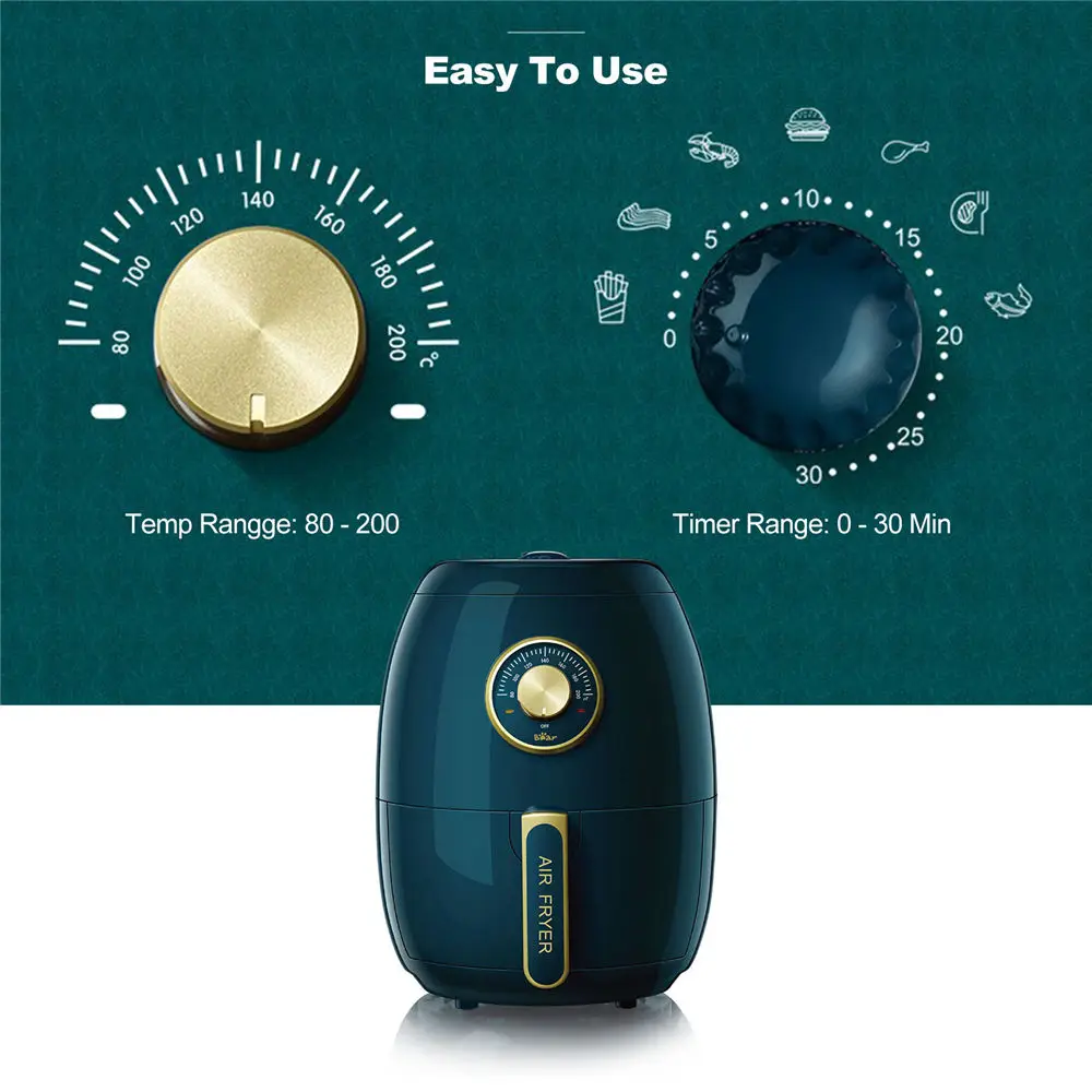 Фритюрница Bear 3L без масла умная безмасляная фритюрница электрическая плита
