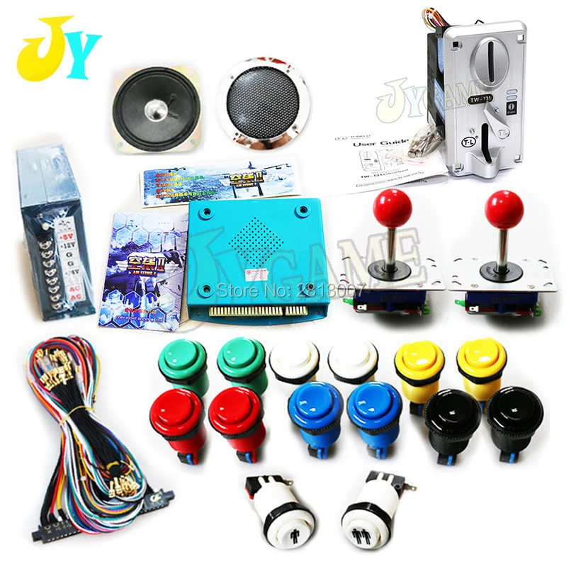 Jamma Arcade Game DIY Kit Vertical Video game 56 IN 1 AIR ATTACK The King of Air Wtih Cabinet Accesorios Joystick | Спорт и