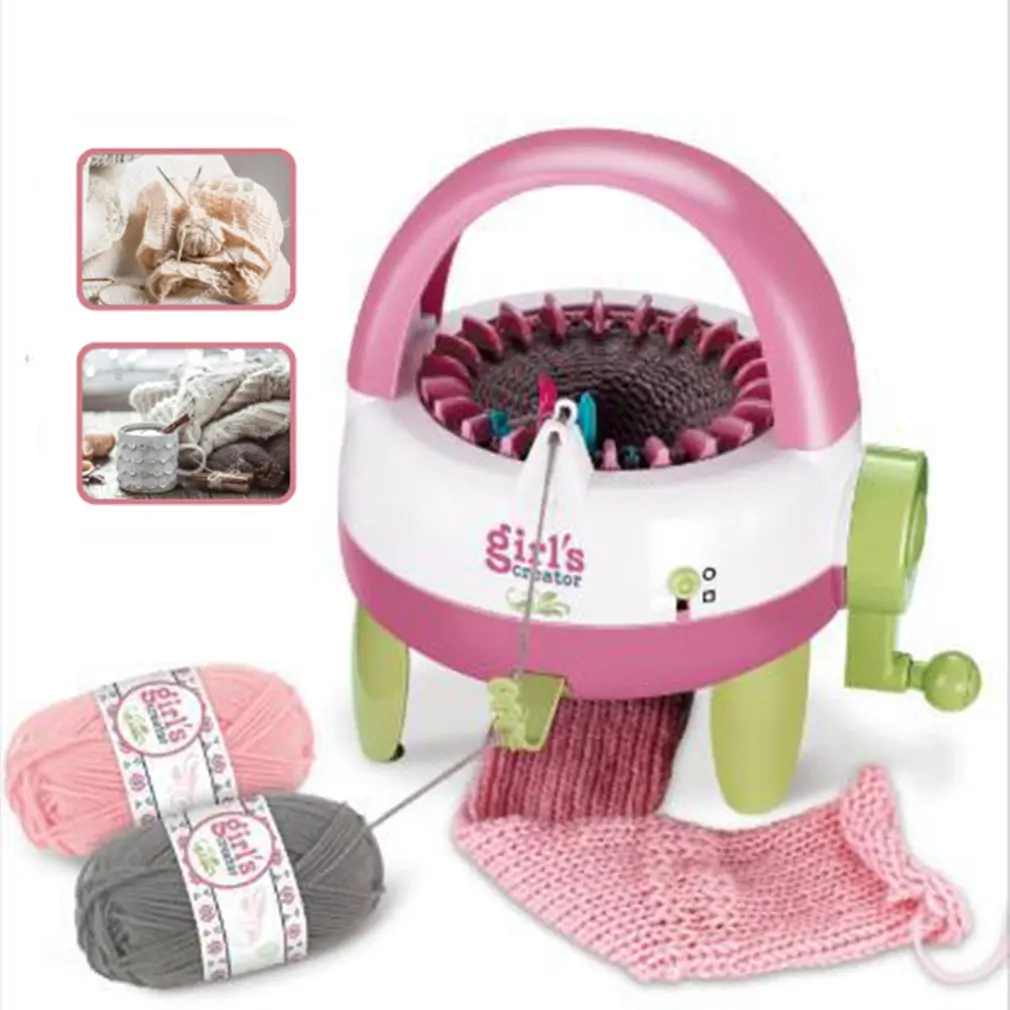 Машинка для вязания шерсти ручной работы 48 спиц цилиндрический шерстяной