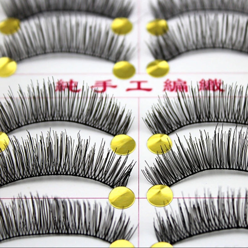 50 пар многоразовых накладных ресниц ручной работы и популярных беспорядочных