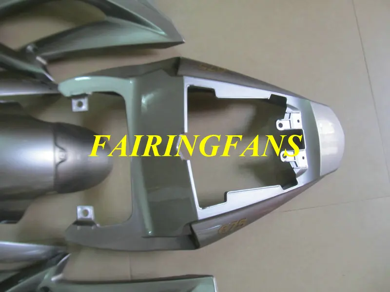 Инъекции Обтекатели на кузов для Triumph Daytona 675 06 07 09 DAYTONA 2006 2007 2008 ABS Серебряный