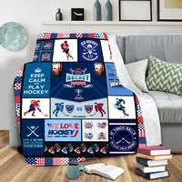 i love hockey fleece blanket 3d full printed wearable blanket adultskids fleece blanket sherpa blanket drop shipping 02
