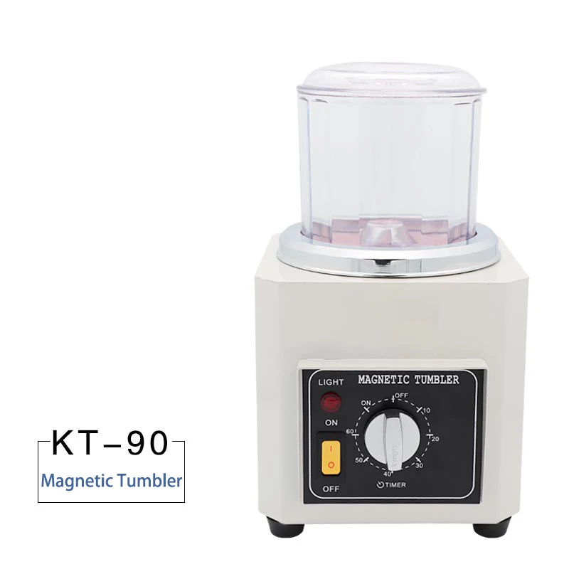 

Magnetic Polishing Machine KT-90 Used For Chamfering, Polishing, Grinding And Deburring Of Jewelry Workpieces