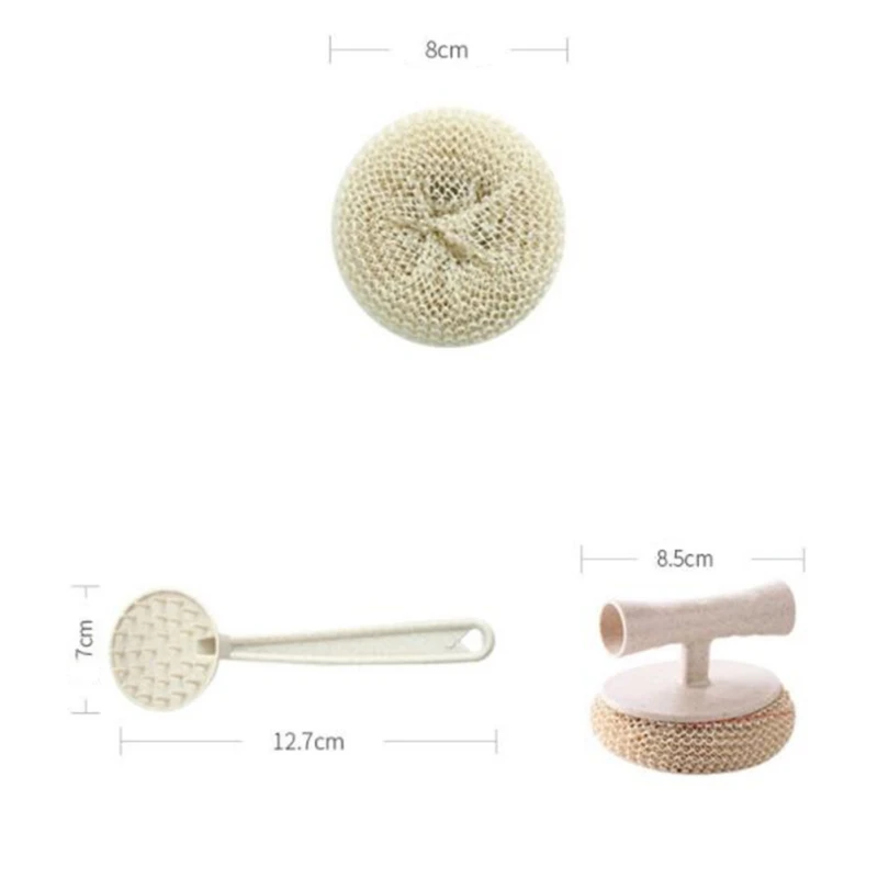 Щетка для мытья кухни nanometer с 3 сменными шариками бытовые щетки посуды ручкой | Дом