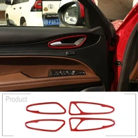 for alfa romeo giulia 2017 2018 2019 car interior door handle frame cover trim
