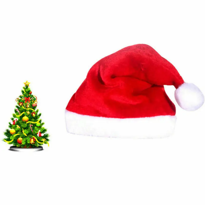 

1Pc Christmas Santa Claus Hat Adult Baby Kids Party Unisex Cap Father Xmas Accessories Hot