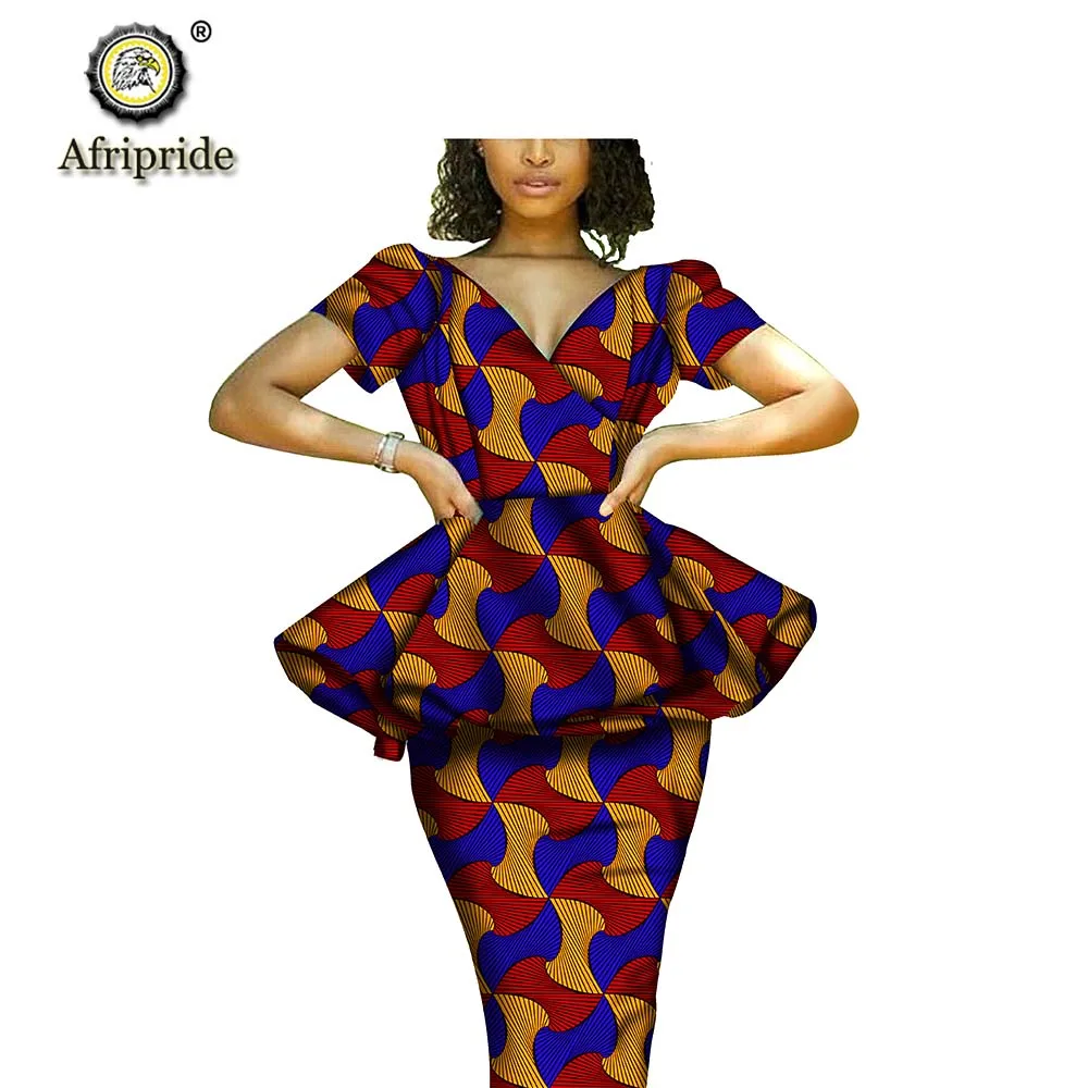 Африканский комплект из 2 предметов для женщин топы Дашики и набор с принтом на