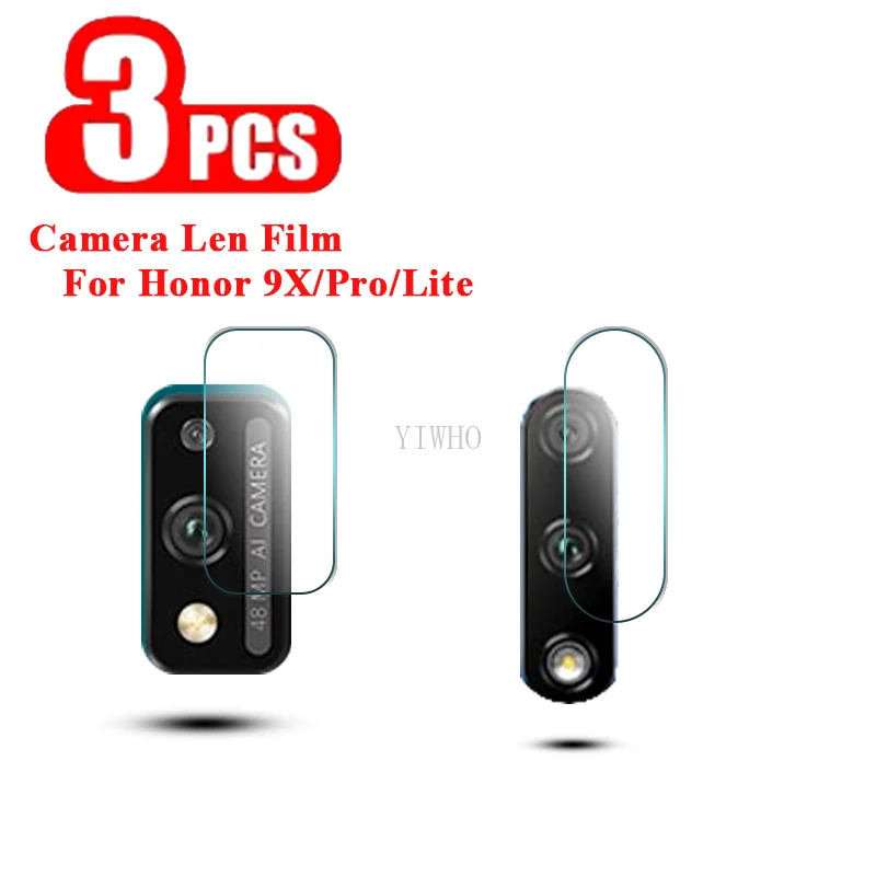 

3 шт. Закаленное стекло Защитная пленка для Huawei честь 9x 9x pro lite для объектива камеры заднего вида с обмоткой эластичной пленкой для honor 9X 9 элек...