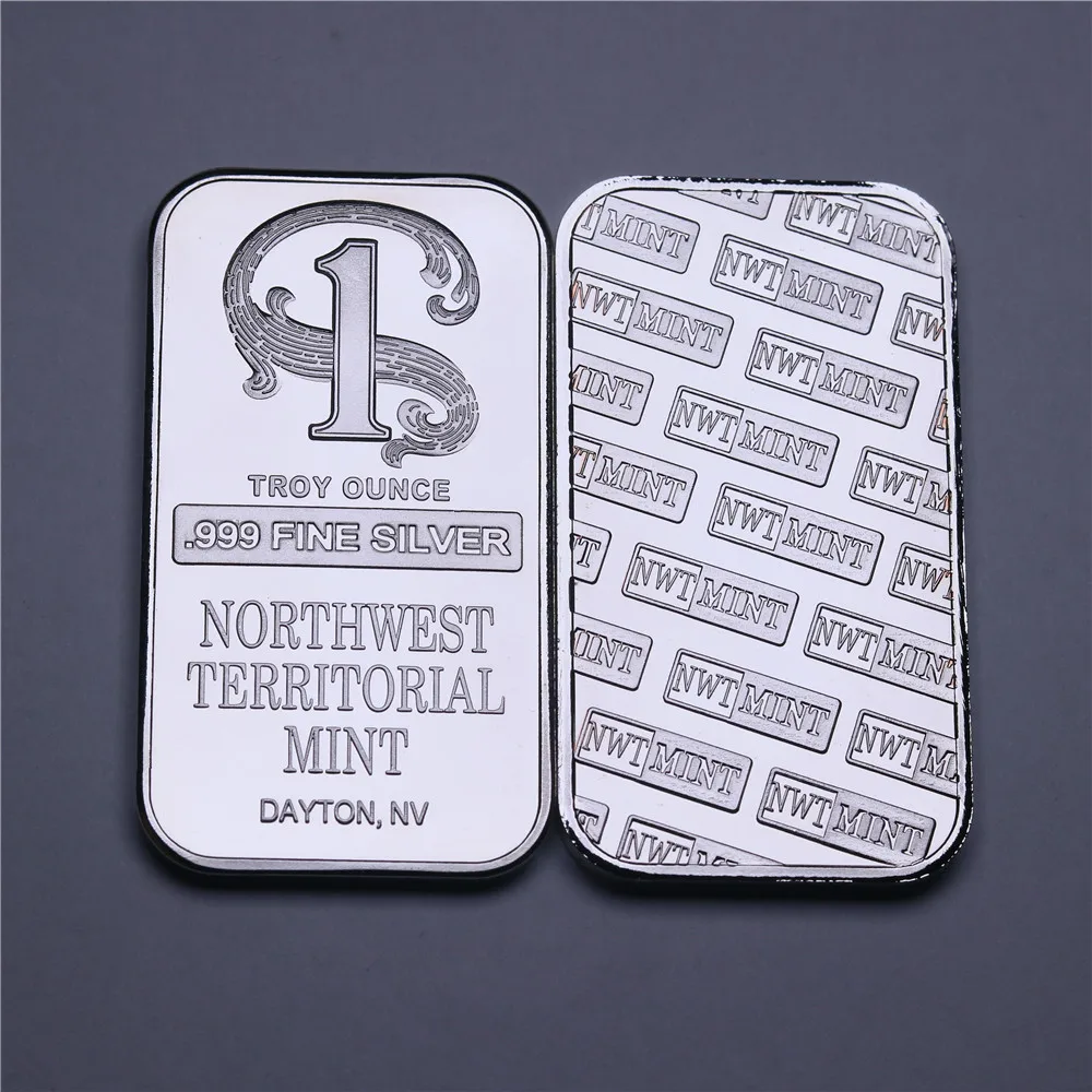 

1 troy ounce 999 Sterling Silver Bar Northwest Territory mint silver bar