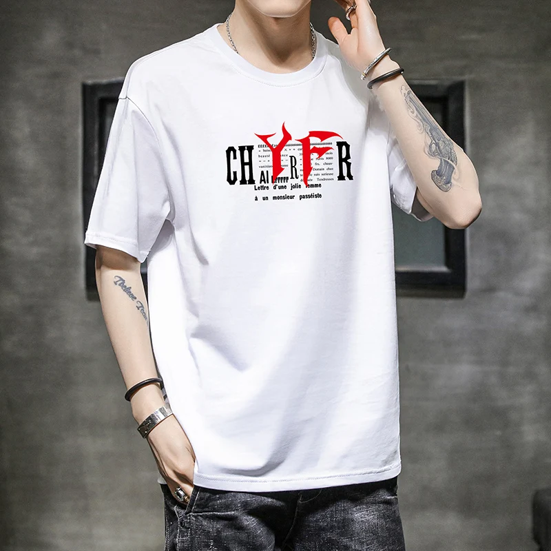 

New Fashion T Shirt Men 100% Cotton Comfortable Men T-shirts Summer Tee Male Boy Skate Fashion Tshirt Tops Short Sleeve Male 3XL