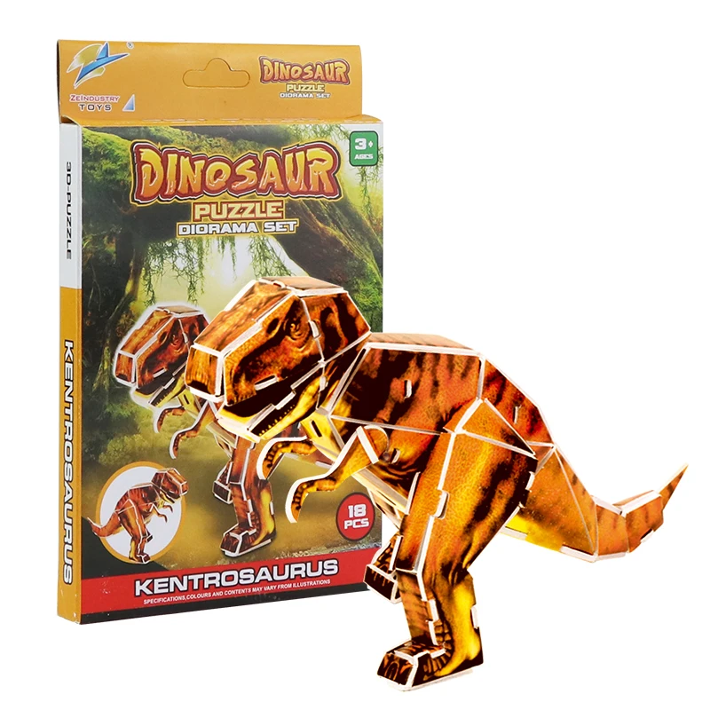 Dinosaur 3D Puzzle Three-dimensional Educational Learning Toys For Boys Kids Assembly Model Desk Decoration | Игрушки и хобби