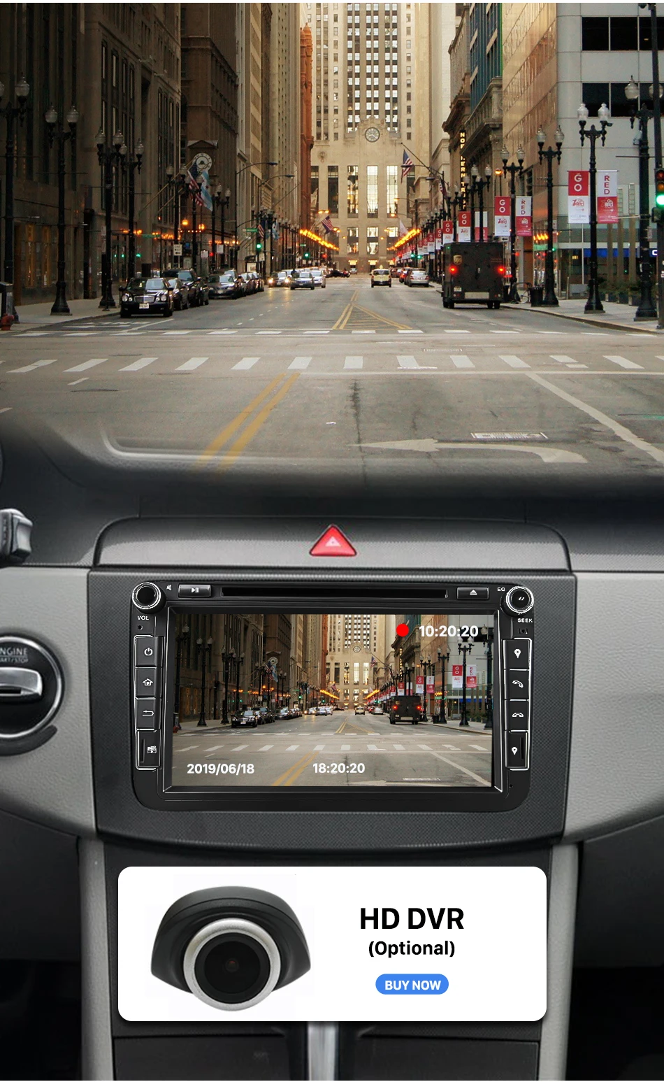Eunavi 2 din Восьмиядерный 4 г 64 г Android 9 автомобильный DVD gps для VW Passat CC Polo GOLF 5 6 Touran EOS T5 Sharan Jetta Tiguan радио dsp