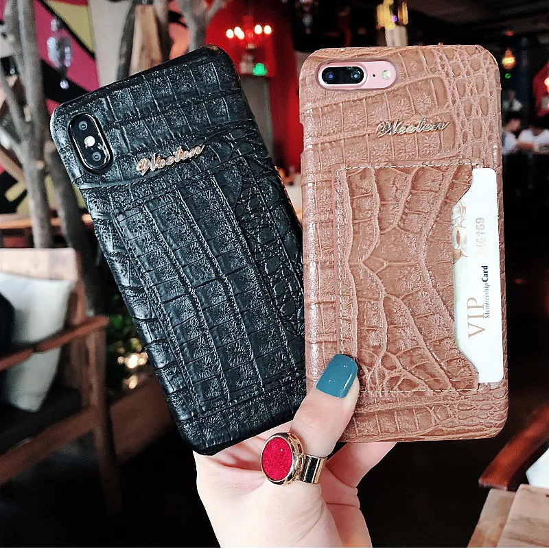 Чехол из натуральной крокодиловой змеиной кожи для iPhone 11 Pro Max XS 6s 6 7 8 Plus X XR чехол с