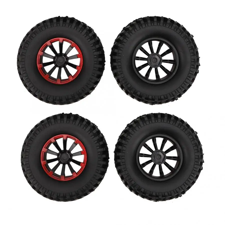 4 шт./компл. 1 9 &quotпластиковые ступицы колеса резиновые шины 1/10 RC автомобильные