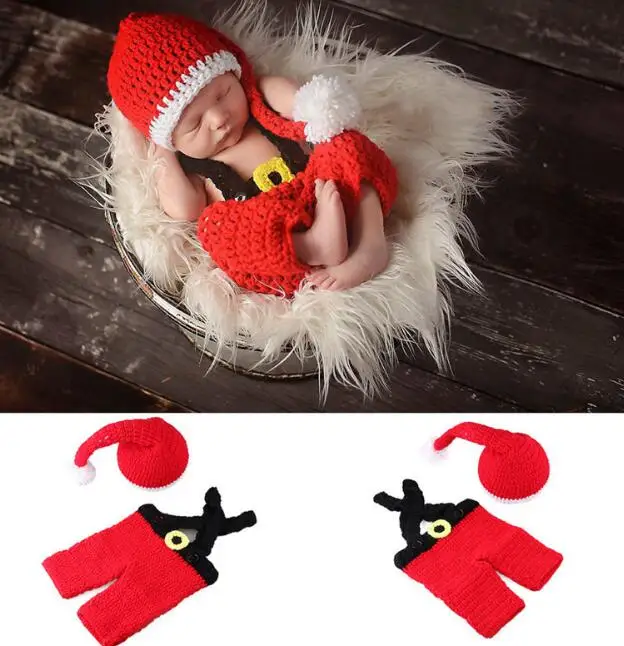 hats Rompers 1 комплект, вязаный костюм «кроше» для новорожденных мальчиков и девочек, наряд для фотосессии с шапочкой, вязаный костюм «Минни» - Цвет: hats Rompers