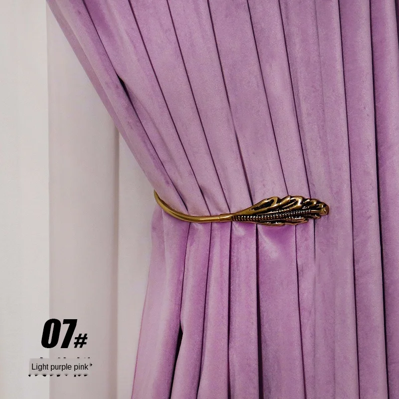 Новый стиль Gentry Роскошные вельветовые занавески красивый розовый Лебедь