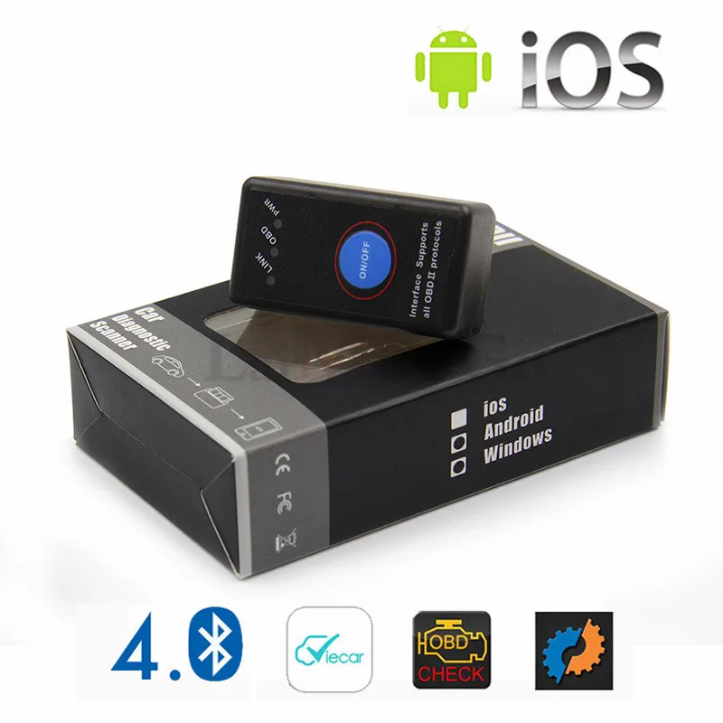 Сканер ELM 327 V1.5 PIC18F25K80 OBD2 Bluetooth для Android/IOS OBD автомобильный диагностический