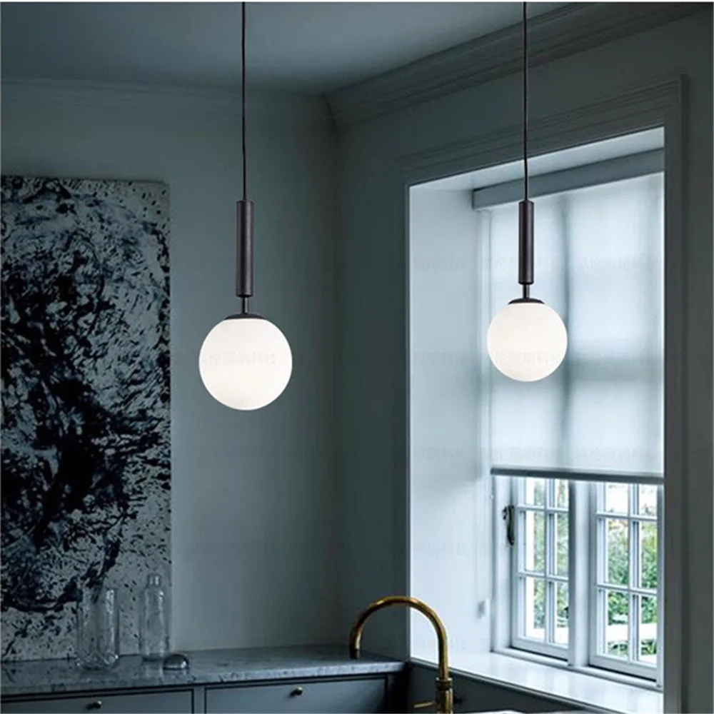 

Светодиодная круглая люстра E14 в современном скандинавском стиле, простая потолочная лампа для бара, кухни, спальни, кофейни, 220 В переменного тока