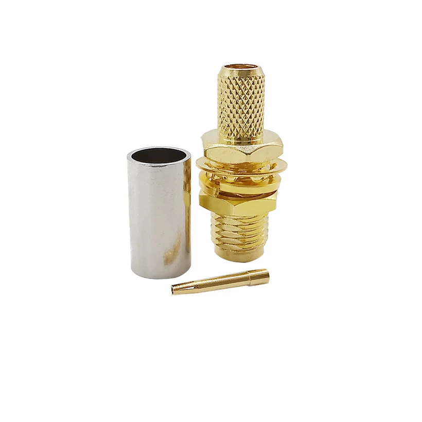 Гнездовой разъем SMA ОБЖИМНАЯ стандартная Громкая головка RF коаксиальный