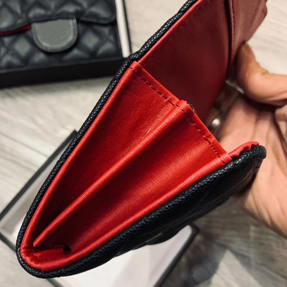 

Luxury high quality design purse lady's purse fashion buckle short purse lady's purse