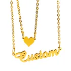 Ожерелье с именем для девочек, ювелирное изделие из нержавеющей стали с именем на заказ, 30 стилей на выбор