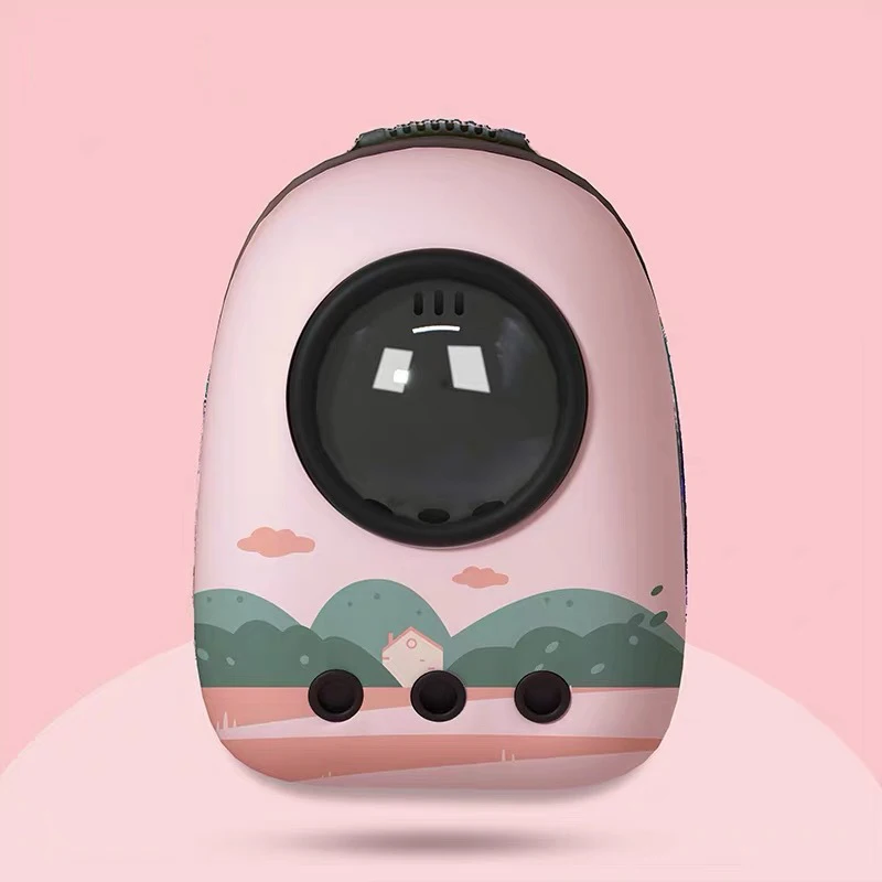 

Breathable portable cat bag to go out creative cute cat backpack cat space capsule pet cat school bag pet supplies