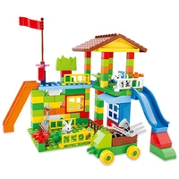 big size building blocks compatible duploed construction block diy amusement park brick toys for children 113226 pcs