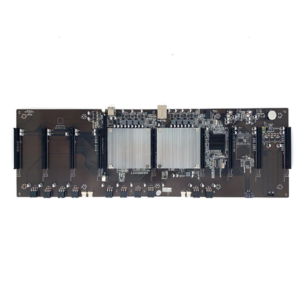 

BTC-X79 Dual CPU Mining Motherboard 8 PCIE 16X Straight 2011 Pin DDR3 65mm Support 9 Cards 3060 Graphics Card Mining Miner