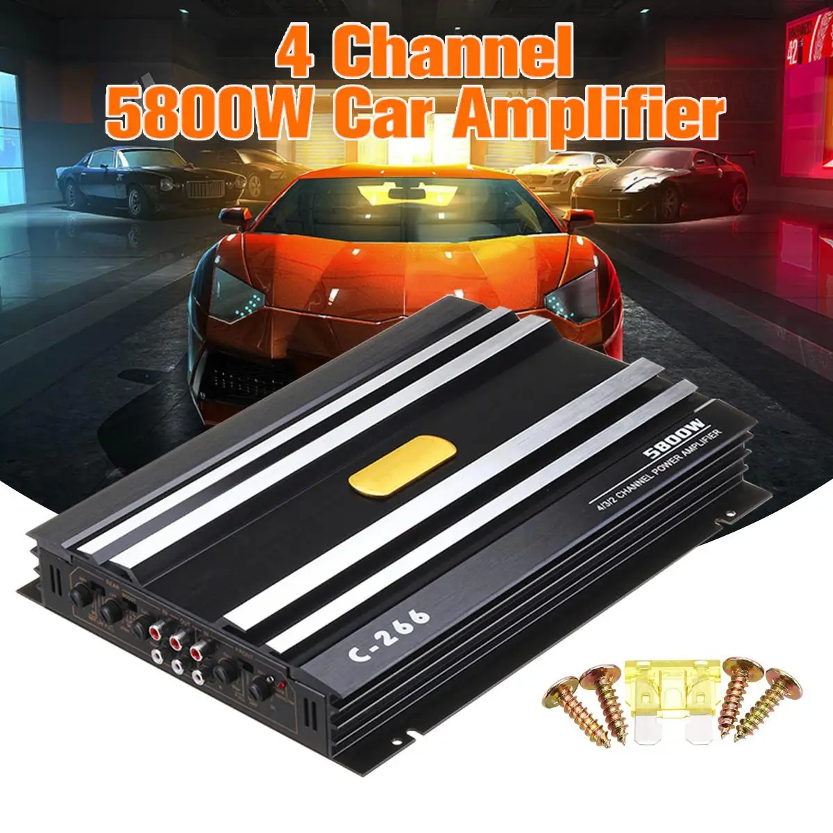 

5800W фары для автомобиля домашний аудио Мощность усилитель 4 канала 12V автомобильный цифровой усилитель автомобильный усилитель звука для ав...