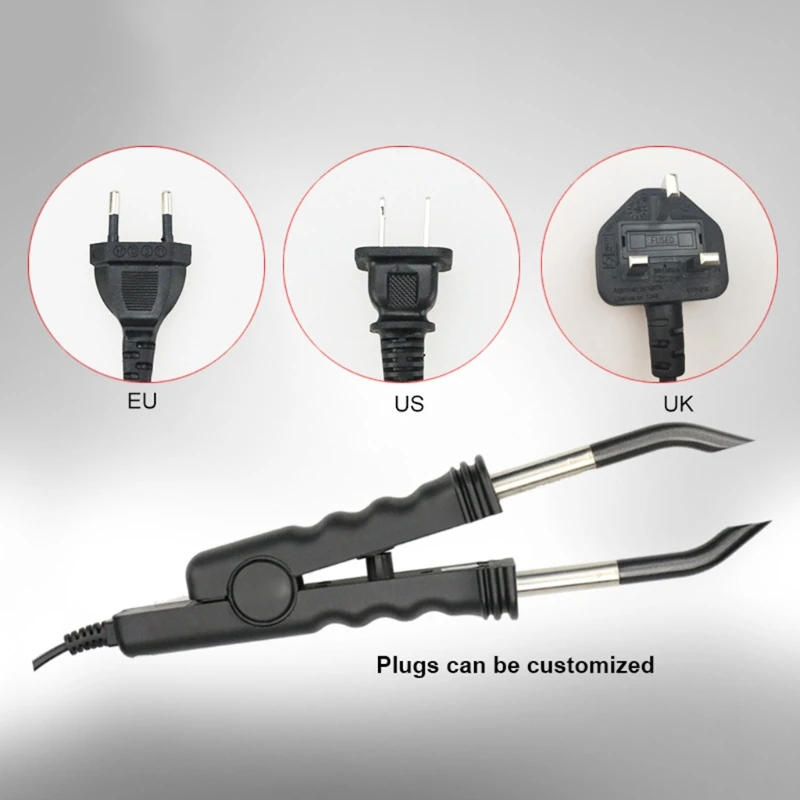 

Adjustable Temperature 100-200 Smart Mini Heating Tip Hair Extension Flat Iron Keratin Bonding Tools