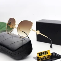 new fashion cat eye sunglasses brand designer sunglasses uv400 gradient color rimless glasses gafas de sol mujer