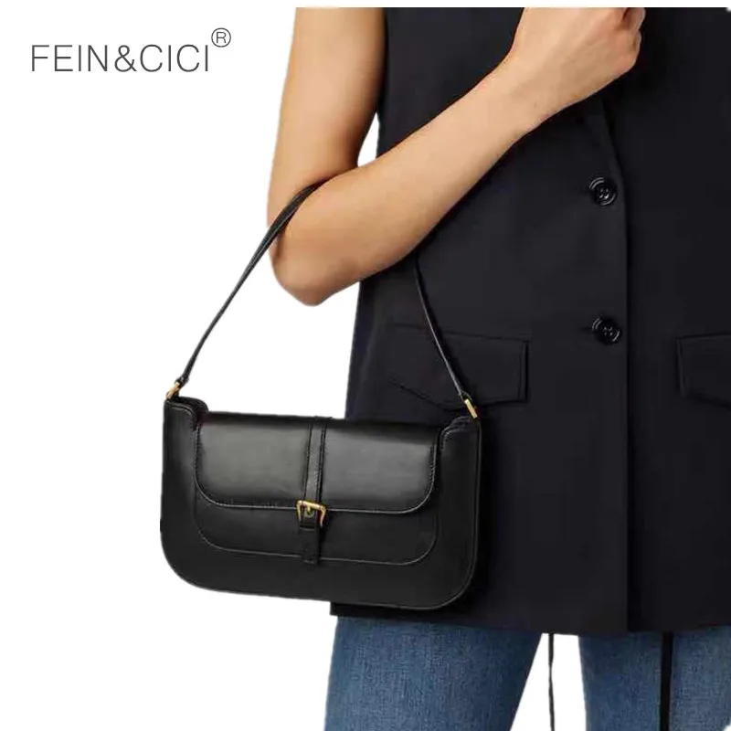 Сумка хобо женская из кожи маленький саквояж на плечо в винтажном ретро стиле