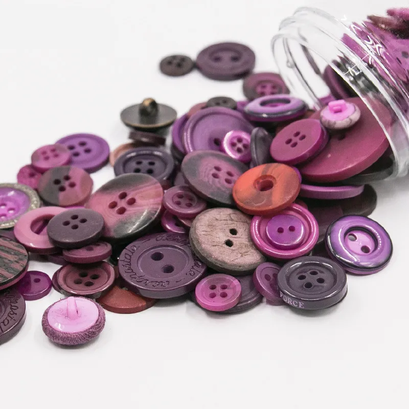 120 г разноцветные Круглые полимерные мини-кнопки аксессуары для швейной одежды