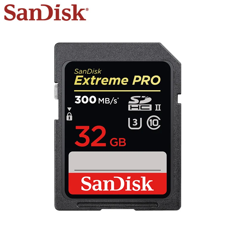 Двойной Флеш накопитель SanDisk Extreme Pro SD карта 32 ГБ 64 128 Высокое Скорость UHS II Камера U3