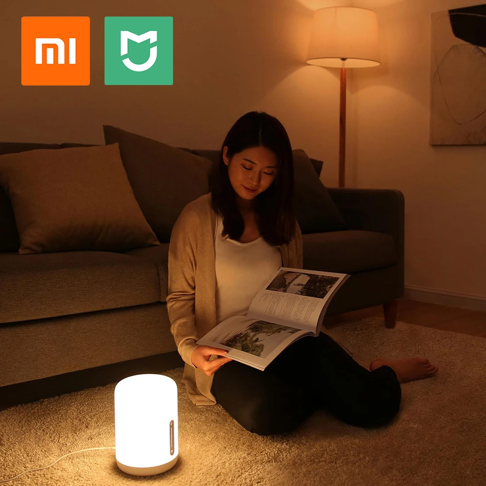 Прикроватный светильник Xiaomi Smart LED RGB Mini настольная лампа Mi home App беспроводной