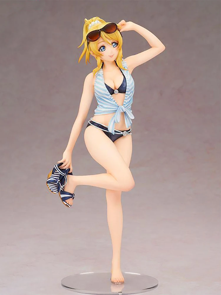 Аниме LoveLive! Купальник Eli Ayase Ver. Экшн-фигурка из ПВХ 23 см фигурки сексуальной