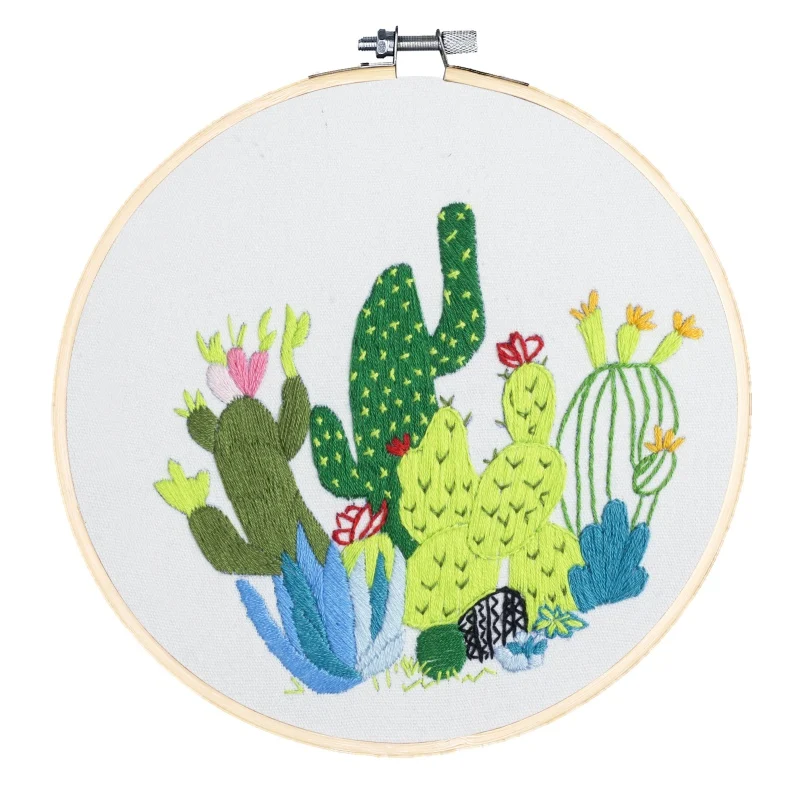 

DIY Manual Beginner Needlework Kits Cross Stitch Series Arts Crafts Sewing Decor Gift Plant Embroidery With Fram