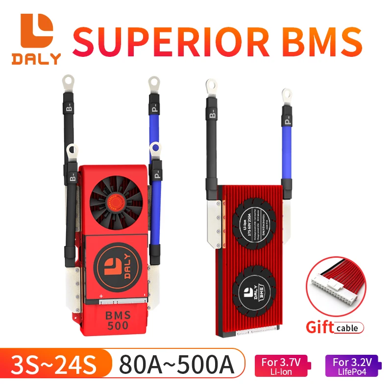 

DALY LiFePo4 BMS 16S 48V Li-Ion LTO 12V 24V 36V 60V 72V 4S 8S 10S 13S 14S 15S 16S Used For UPS Home Storage Solar Inverter RV