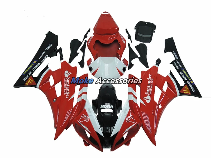 

Motorcycle Fairings Kit Fit For Yzf R6 2006-2007 Bodywork Set High Quality Abs Injection Red Black