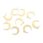 Подвески женские из латуни, в форме полумесяца, 20 шт.