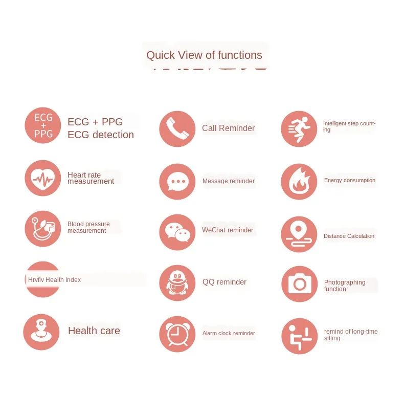 

Smart-Watch Fitness Tracker Sports Watches Smart Wristband Bluetooth Passometer Smart Watch for Women Wearable Devices