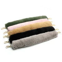 fashion faux fur handbag strap 48cm diy replacement shoulder bag handle straps belt for women bag accessories