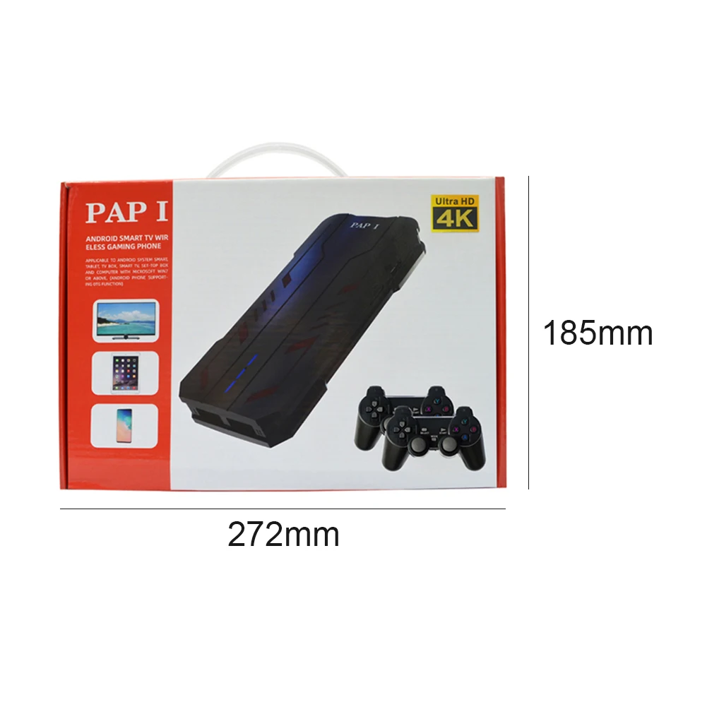 

PAP I 4K 64GB Handheld Gaming Console Support for PS1 GB GBC CPS1 NeoGeo Retro Video Game Player with 5200 Games Gamepad TF Card