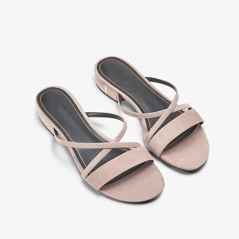 Новинка Популярная кожаная женская обувь Повседневные пляжные уличные